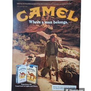 Vtg Color Camel Cigarette Print Advertisement December 1982 Original 8 x 11